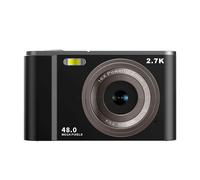 Fotocamera digitale 2.7K 48MP 1080P, zoom 16x, anti-shake, riconoscimento facciale Black - Nouvo