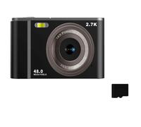 Fotocamera digitale 2.7K 48MP 1080P, zoom 16x, scheda di memoria da 32 GB Black - Nouvo