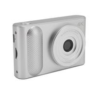 Fotocamera Digitale 48MP 4K Point and Shoot Videocamera con Schermo TFT da 2,4 Pollici, Fotocamera SLR con Messa a Fuoco Automatica per Fotografie di Viaggio (SILVER)