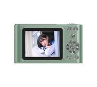 Fotocamera digitale 4K 48 MP video per videocamera W/schermo da 2,4 pollici, zoom 16x, anti-vibrazione, rilevamento del viso, time-lapse, fotocamera compatta per bambini, studenti, principianti (verde