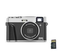 Fotocamera digitale 4K/48 MP/Zoom 16x/Autofocus/Mirino/Anti-Shake/Scheda da 32 GB