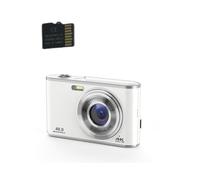 Fotocamera digitale 4K 48MP Zoom 16x Webcam con scheda di memoria da 32 GB Silver