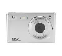 Fotocamera Digitale 4k 50mp 16x Zoom Autofocus Fotocamera per la Fotografia del Paesaggio Ritratto (SILVER)