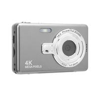 Fotocamera Digitale 4K 50MP, Fotocamera per Vlogging con Zoom Digitale 16x, Fotocamera Compatta da Viaggio con Schermo a Colori IPS da 2,4 Pollici, Piccola Fotocamera (32GB)