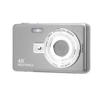 Fotocamera Digitale 4K 50MP, Fotocamera per Vlogging con Zoom Digitale 16x, Fotocamera Compatta da Viaggio con Schermo a Colori IPS da 2,4 Pollici, Piccola Fotocamera (Nessuna