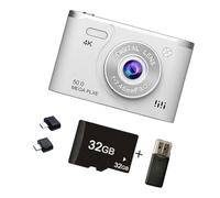 Fotocamera digitale 4K 6400 W Pixeled 2.5 "Schermo di riempimento della luce migliora la scarsa illuminazione per la fotografia di viaggio Fotocamera digitale per i viaggi