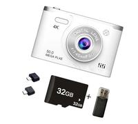 Fotocamera digitale 4K 6400 W Pixeled 2.5 "Schermo di riempimento della luce migliora la scarsa illuminazione per la fotografia di viaggio Fotocamera digitale per i viaggi