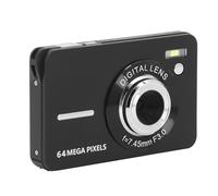 Fotocamera Digitale 4K 64M HD 18X Messa a Fuoco Automatica Zoom Compatto, con Schermo da 2,8 Pollici, Funzioni Innovative, Cavo USB, per Viaggi in Vacanza