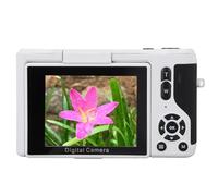 Fotocamera Digitale 4K 64MP con Messa a Fuoco Automatica Zoom Mirrorless Selfie per Foto Video (WHITE)