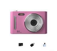 Fotocamera digitale 4K 64MP retrò CCD Compact (viola 32G) | Sensore 64MP, registrazione video 4K, stile CCD retrò, corpo ABS, colori bianco rosa nero