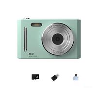 Fotocamera digitale 4K 64MP retrò CCD compatto (verde 32G) | Sensore 64MP, registrazione video 4K, stile CCD retrò, corpo ABS, colori bianco rosa nero