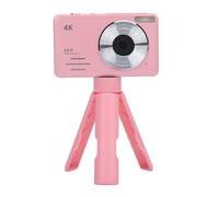 Fotocamera Digitale 4K 64MP Zoom 18X Registrazione in Loop Fotografia Al Rallentatore per i Ricordi di Tutti i Giorni (PINK)