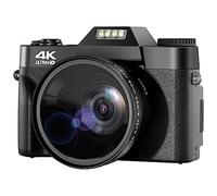 Fotocamera digitale 4K da 48 MP for vlogging 60FPS Messa a fuoco automatica Videocamera con zoom 16X di registrazione Scatta Nitida Fluida(No Wide-angle lens)