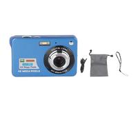 Fotocamera Digitale 4K Display LCD da 48 MP da 2,7 Pollici Fotocamera per Anti-vibrazioni con Zoom 8x per Fotografia Scatto Continuo (Blu)
