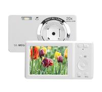 Fotocamera Digitale 4K, Foto Premium da 56 MP, Zoom Digitale 20X, Schermo LCD da 2,7 Pollici, Fotocamera da Viaggio Portatile con Webcam per Principianti e Adolescenti