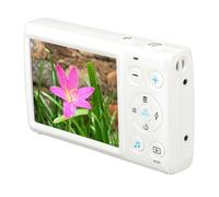 Fotocamera Digitale 4K, Fotocamera Digitale 650mAh con Messa a Fuoco Automatica, Schermo da 2,8 Pollici per Viaggi (WHITE)