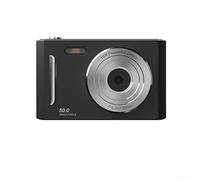 Fotocamera digitale 4K, fotocamera portatile compatta retrò, zoom digitale 8x, schermo IPS da 2,4 pollici, fotografia portatile, selfie da viaggio, livello base (nero)
