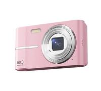 Fotocamera Digitale 4K HD 1080P Pixel Da 5000 W Zoom 16x Messa A Fuoco Automatica Supporto For Vlog Scheda TF 4-128 GB Scatta Nitida Fluida(Pink)
