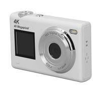 Fotocamera Digitale 4K Messa a Fuoco Automatica Videocamera 48MP Zoom Digitale 16X Fotocamera Portatile Compatta per Riprese Puntiformi Filtri di Bellezza a Doppio Schermo per i