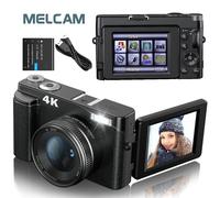 Fotocamera Digitale 4K per Fotografia E Video Messa a Fuoco Automatica Anti-Shak