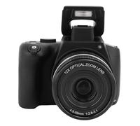 Fotocamera Digitale 4K per Fotografia, Fotocamera Micro Reflex AF da 72 MP con Messa a Fuoco Automatica, Schermo IPS da 3 Pollici, Zoom Digitale 12X, Obiettivo Telescopico, per