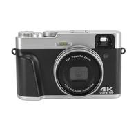 Fotocamera digitale 4K per fotografia, fotocamera Vlogging da 48 MP per YouTube con schermo da 2,8", zoom digitale 16x, fotocamera compatta per viaggi, adolescenti e adulti (nero)