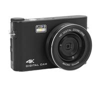 Fotocamera Digitale 4K per la Fotografia, Fotocamera per Vlogging con Messa a Fuoco Automatica da 64 MP per YouTube, Videocamera con Zoom 18X, Touchscreen LCD TFT da 3 Pollici