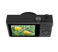 Fotocamera Digitale 4K, Registrazione Ciclica della Videocamera per Vlogging Zoom 4x da 56 MP Previene le Vibrazioni con Luce di Riempimento per Principianti per Esterni per Adulti per la Casa (Nero)