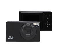 Fotocamera Digitale 56MP 4K Autofocus Zoom Digitale 16x, Schermo da 2,4 Pollici Fotocamera Portatile per con Luce di Riempimento, per la Registrazione Video di YouTube
