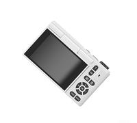 Fotocamera digitale 5K con zoom 18x, sensore da 75 MP e anti-shake per Vlog, 180° Flip Screen Selfie Cam per la creazione di contenuti da viaggio (bianco)