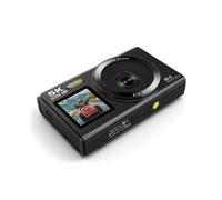 Fotocamera Digitale 5K con Zoom Digitale, Doppio Schermo IPS, Videocamera per Fotografia e Creazione di Contenuti di Viaggio