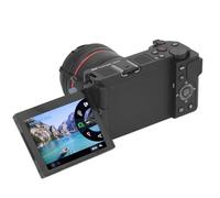 Fotocamera Digitale 5K, Messa a Fuoco Automatica Wireless Wi-Fi da 64 MP Zoom Ottico 12X Stabilizzazione WDR Fotocamera per Vlogging con Touchscreen Ribaltabile da 3,2 Pollici,