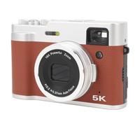 Fotocamera Digitale 5K per Fotografia, Fotocamera per Vlogging retrò da 48 MP con Zoom 16X con Cavo USB e Cinghia da Polso, Fotocamera Compatta con Messa a Fuoco Automatica per i