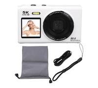 Fotocamera Digitale 5K per Fotografia, Videocamera per UHD 80MP con Zoom 18X e Messa a Fuoco Automatica per YouTube con Doppio Schermo da 2,8 Pollici e 1,5 Pollici, Videocamere (32GB)