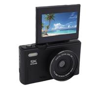 Fotocamera Digitale 5k, Telecamere Vlogging WiFi da 75 MP, Punto AutoFocus 18x e Fotocamera Digitale con Schermo a Flip da 3 Pollici a 180 °, Compatta Vlog Travel Camara con (32G)