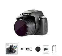 Fotocamera digitale, 68 MP con schermo flip e zoom 28x, mirino video 4K ad alta definizione DSLR accessori per fotografia, fotocamera DC207 a livello di vita (specchio polarizzatore fotocamera)