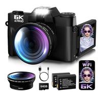Fotocamera digitale 6k (nero)