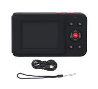 Fotocamera digitale 72MP 2.5K video uscita a doppio schermo telecamera compatta 16x zoom autofocus telecamera per le raccolte di viaggio graduazioni (Nero)