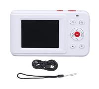 Fotocamera digitale 72MP 2.5K video uscita a doppio schermo telecamera compatta 16x zoom autofocus telecamera per le raccolte di viaggio graduazioni (Bianco)