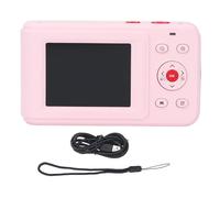 Fotocamera digitale 72MP 2.5K video uscita a doppio schermo telecamera compatta 16x zoom autofocus telecamera per le raccolte di viaggio graduazioni (Rosa)