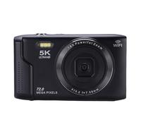 Fotocamera digitale 72MP Zoom 16X autofocus Point and Shoot con schermo LCD da 2,8 pollici, luce flash, 8 modalità, ideale per viaggi e fotografia per principianti
