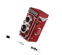 Fotocamera digitale a doppio con scheda memoria da 32 Funzione scarsa illuminazione e lampeggiante per la fotografia viaggio Vecchia fotocamera a doppio