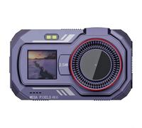 Fotocamera digitale a doppio schermo da 48 MP 2,5 K con WiFi e durata prolungata della batteria! (viola)