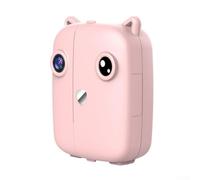 Fotocamera digitale A18 per bambini, fotocamera digitale per bambini, mini macchine fotografiche con 4 mini giochi classici, dimensioni 9,5 x 8,6 x 4,2 cm, per bambini dai 3 ai 12 anni, colore: rosa