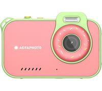 AgfaPhoto Realikids Cam Waterproof 2 - Fotocamera per bambini impermeabile 12 MP, video HD, modalità selfie, filtri e cornici, giochi integrati, batteria al litio - rosso