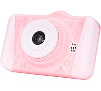 AGFA Photo Realikids Cam 2 - Fotocamera digitale per bambini (foto, video, schermo LCD da 3,5", filtri foto, modalità selfie, batteria al litio) - Rosa