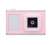 Fotocamera Digitale Anteriore Posteriore Videocamera con Schermo IPS da 48 MP con Luce di Riempimento Selfie da Viaggio Giochi Musicali (PINK)
