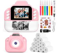 Fotocamera Digitale bambino 2,4 Pollici con 32GB TF Scheda per Stampa, Regalo di Natale per Bambini dai 3-12 Anni