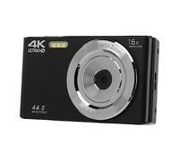 Fotocamera Digitale, Camara Digital Piccola Fotocamera Digitale Schermo da 2,8 Pollici 4K 44MP con Zoom Digitale 16X per la Fotografia (BLACK)
