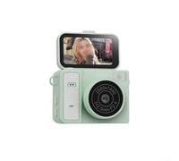 Fotocamera digitale CCD retrò compatta con risoluzione 2K, schermo flip da 1,47 pollici, corpo in ABS, dimensioni portatili 3,9 x 2,9 x 2,2 cm, ideale per studenti e avventure fotografiche quotidiane